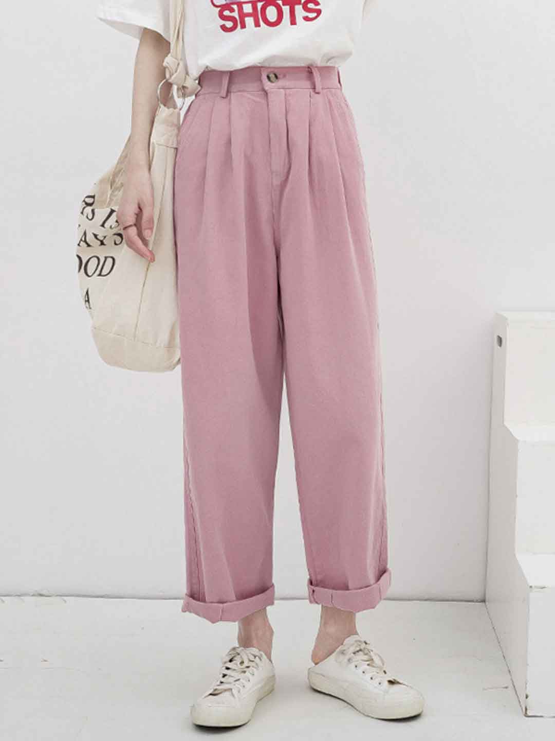 Layla Loose Straight Wide-Leg Pants