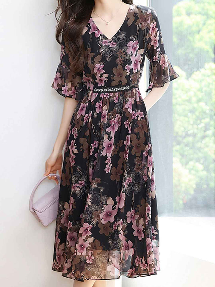 Alexis Daily V-Neck Printed Dress