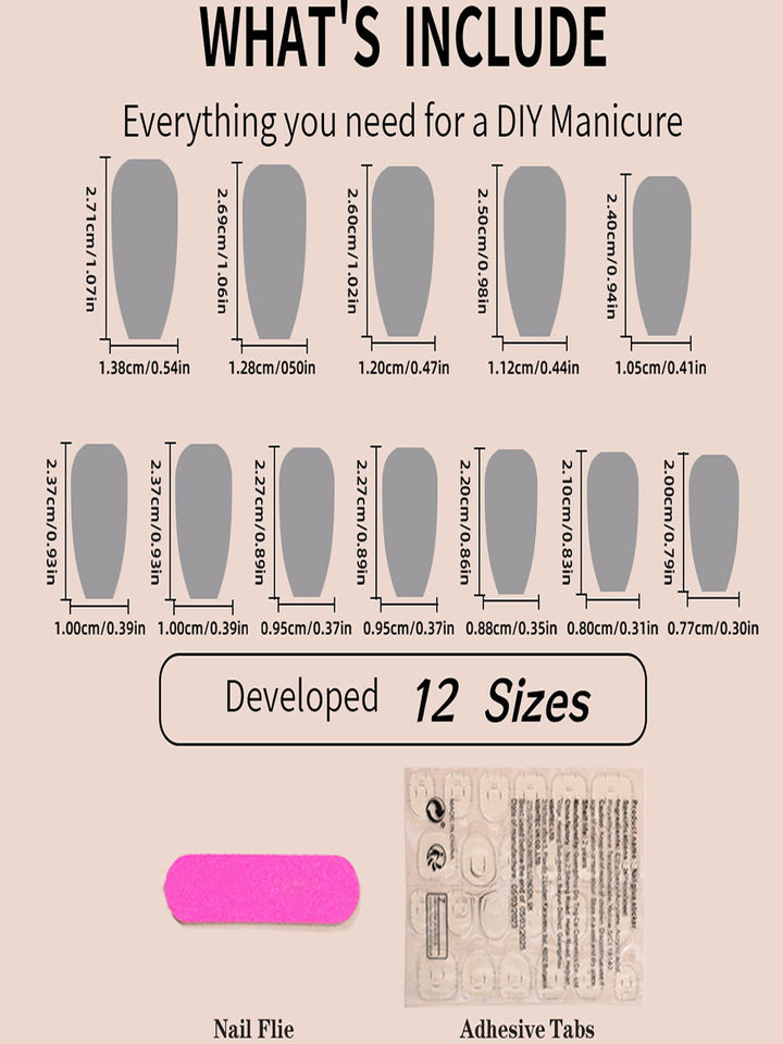 24 Pcs Removable Shiny Cat Eye Nail Stickers