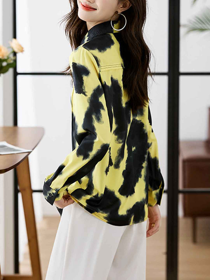 Abigail Daily Lapel Chiffon Shirt