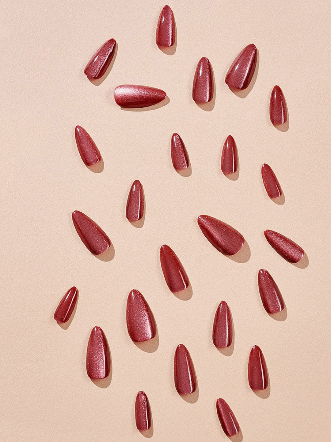 24 Pcs Removable Shiny Cat Eye Nail Stickers