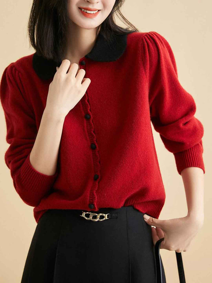 Hailey Classic Lapel Knitted Cardigan