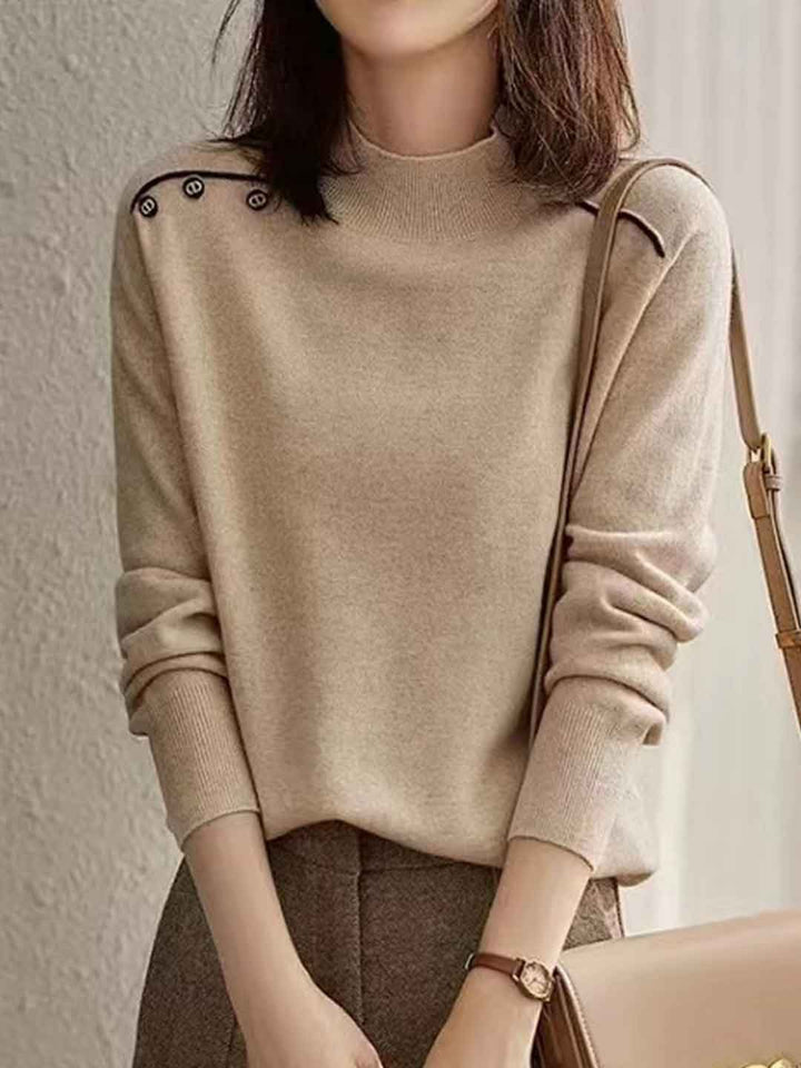 Madeline Casual Turtleneck Knitted Top