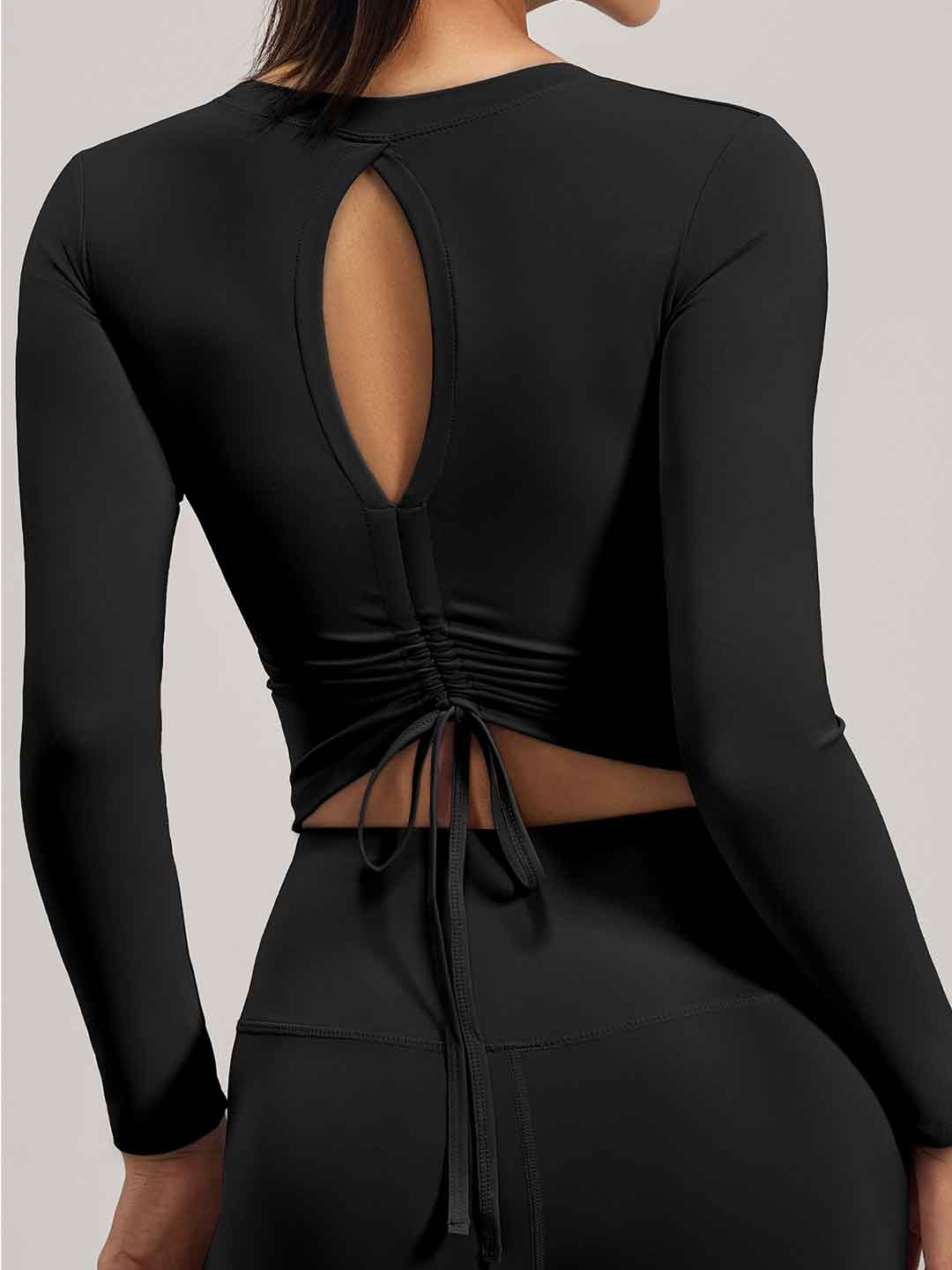 Slim Pleated Yoga Running Training Top