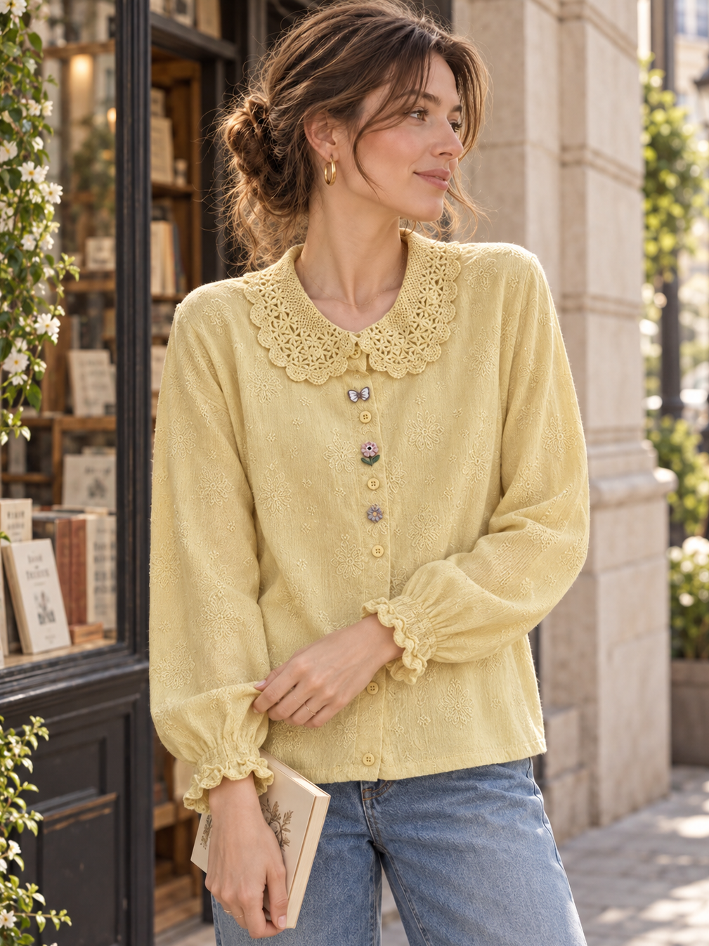 New Loose-fit Embroidered Shirt
