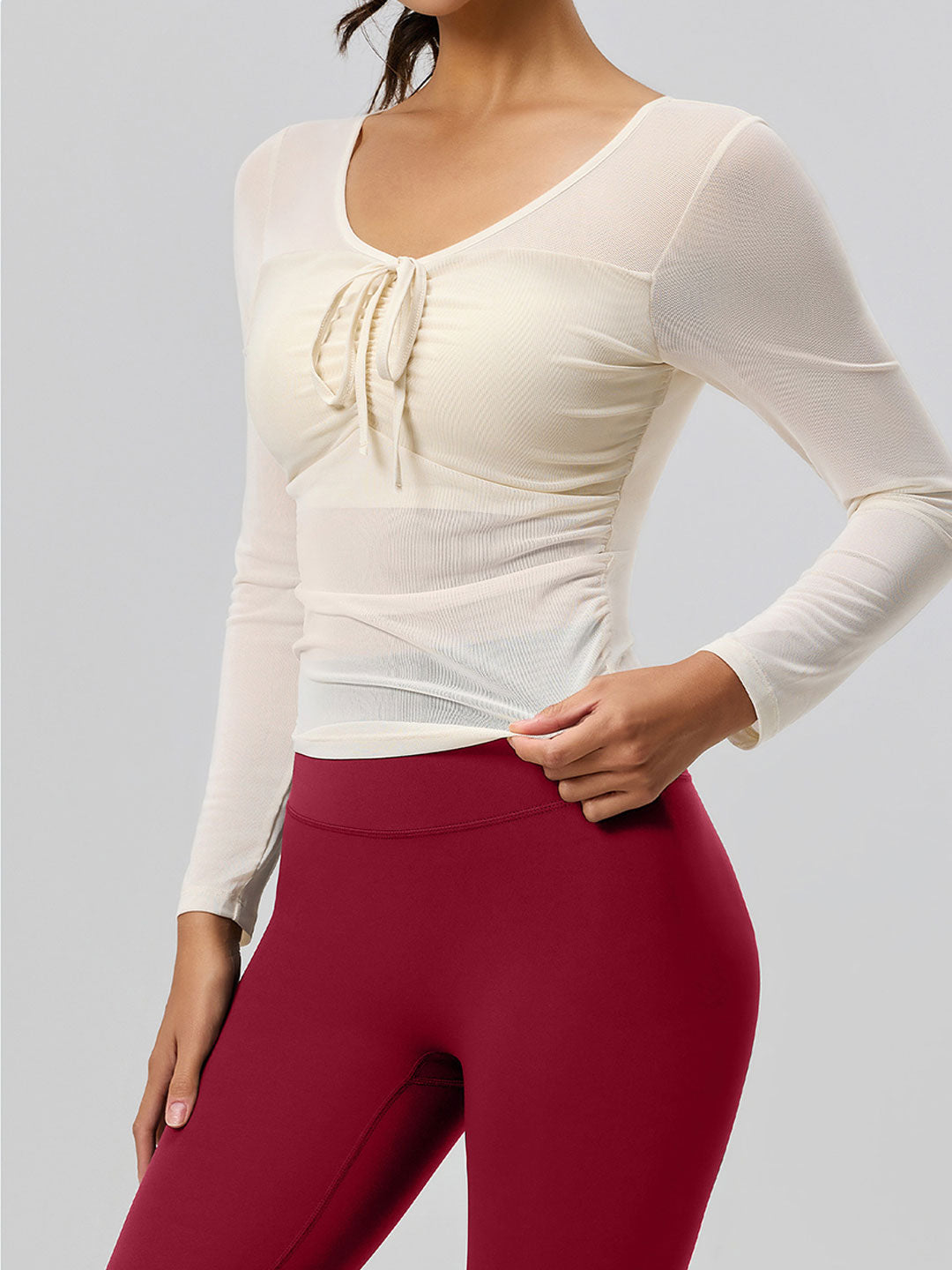 Slim Mesh Running Yoga Set