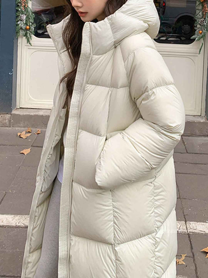 Ella Loose Winter Winter Hooded Coat