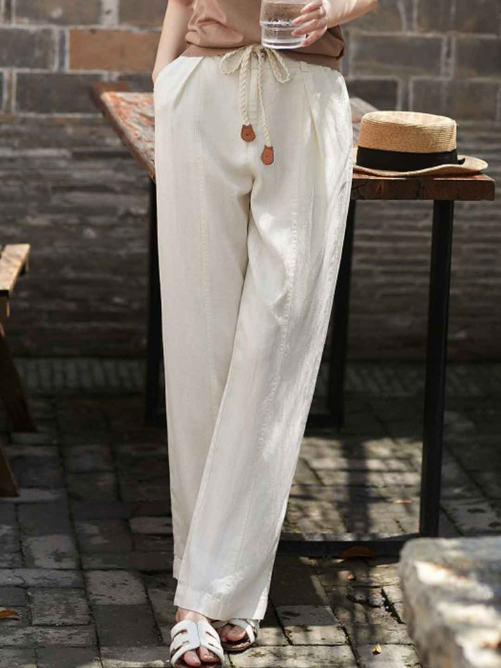 Aubrey Loose Straight Wide Leg Pants