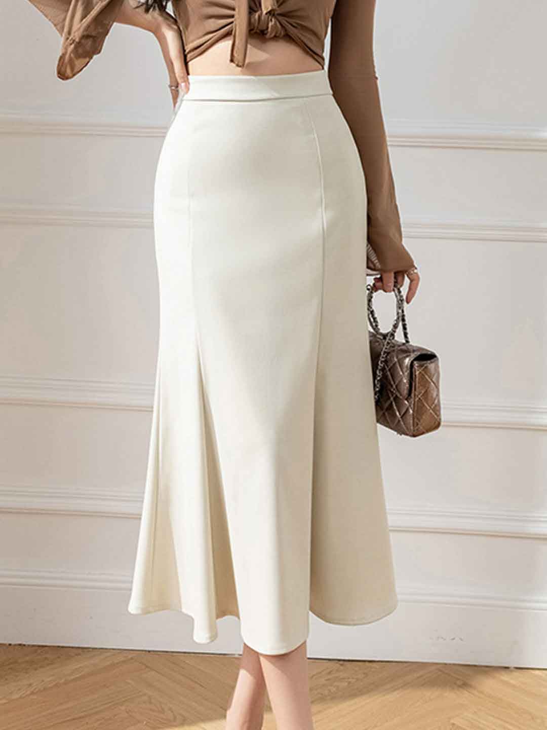 Sophia Elegant High-Waisted Fishtail Skirt