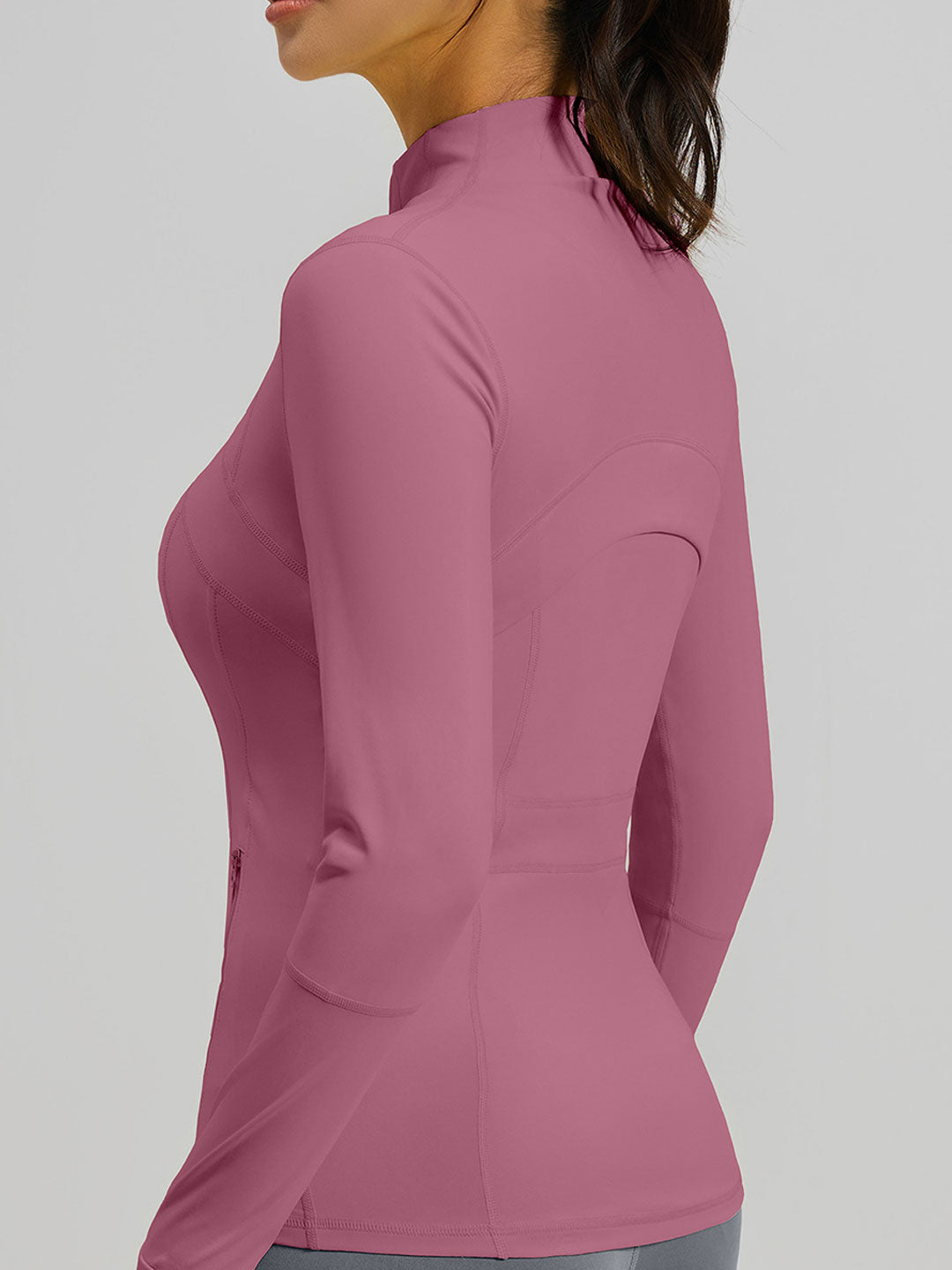 Slim Fit Yoga Athletic Jackets With Pockets