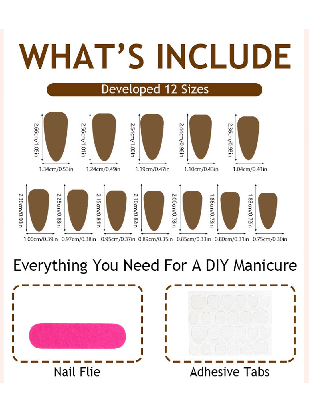 24 Pcs Full Waterproof Removable Nail Art Stickers