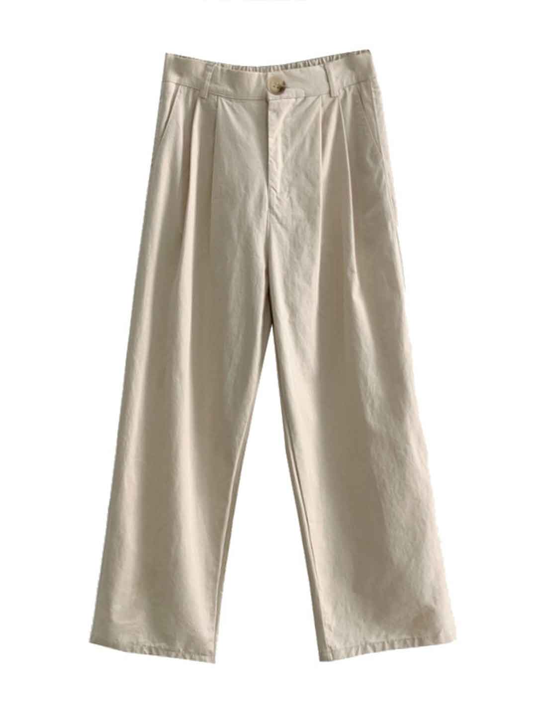 Layla Loose Straight Wide-Leg Pants