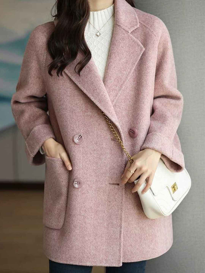 Allison Loose Suit Collar Solid Color Coat