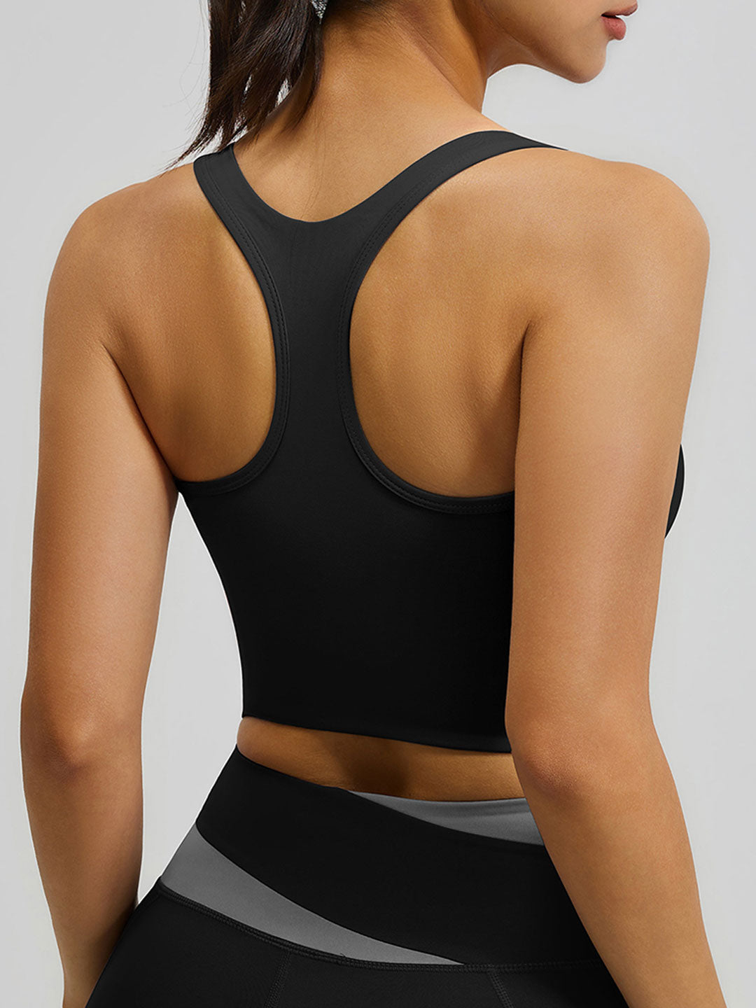 Color-Blocked Sports Yoga Bra