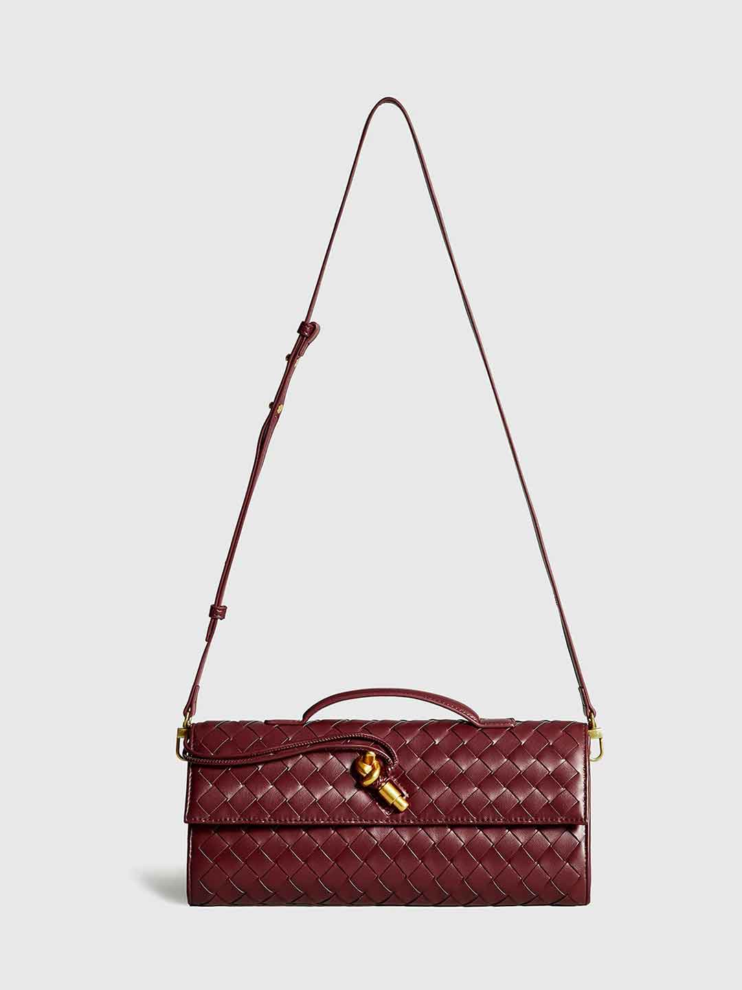 Baguette Shoulder Messenger Woven Bag