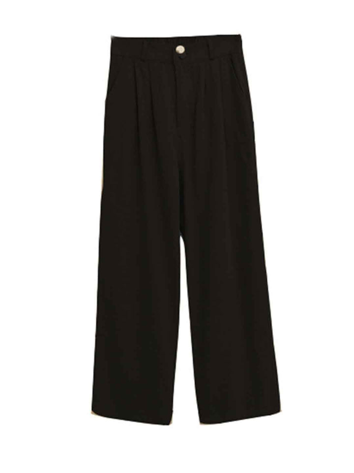 Layla Loose Straight Wide-Leg Pants