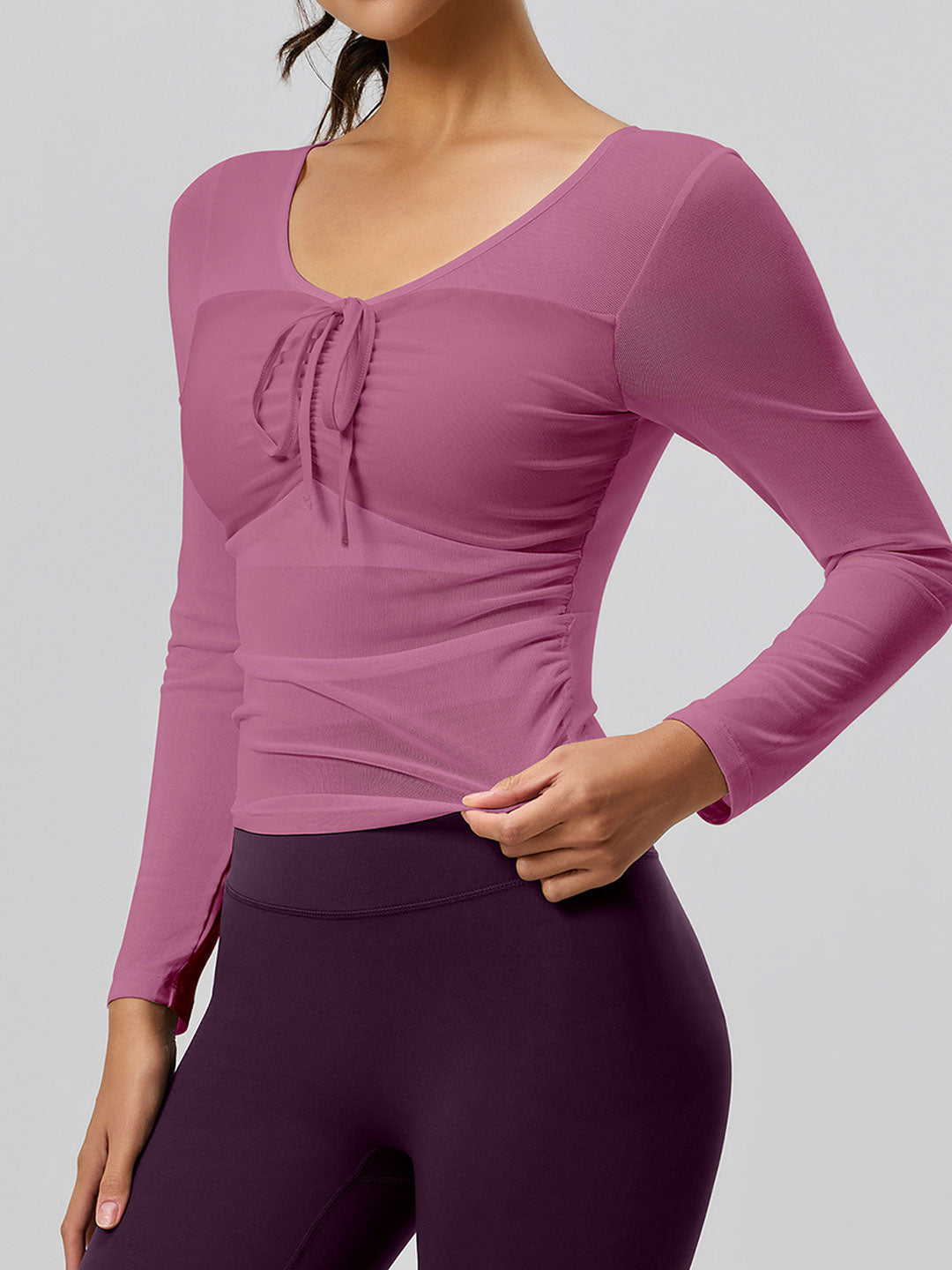 Slim Mesh Running Yoga Set