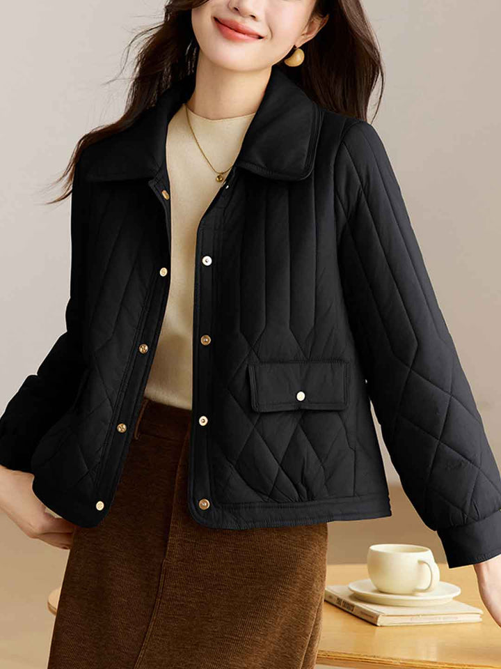 Madison Classic Lapel Diamond Winter Coat