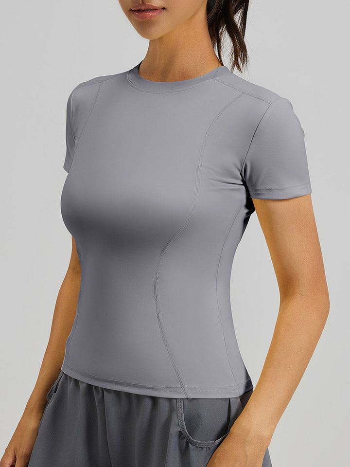 Square Neck Yoga Running Training Top