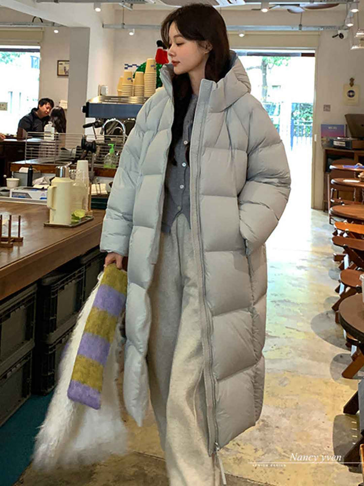 Ella Loose Winter Winter Hooded Coat