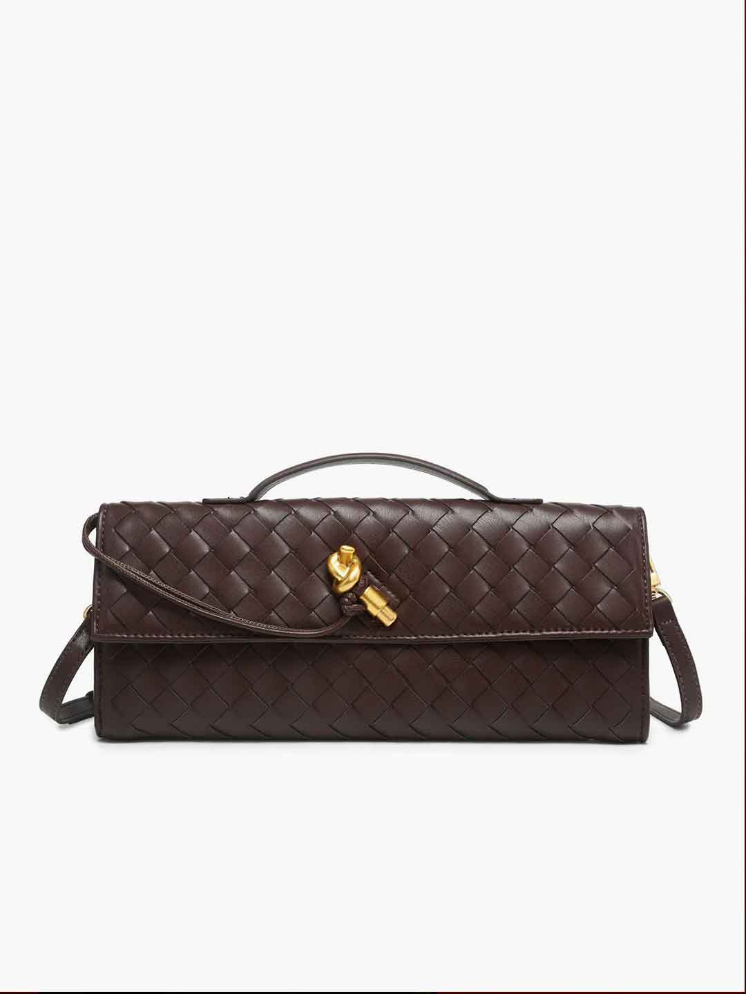 Baguette Shoulder Messenger Woven Bag