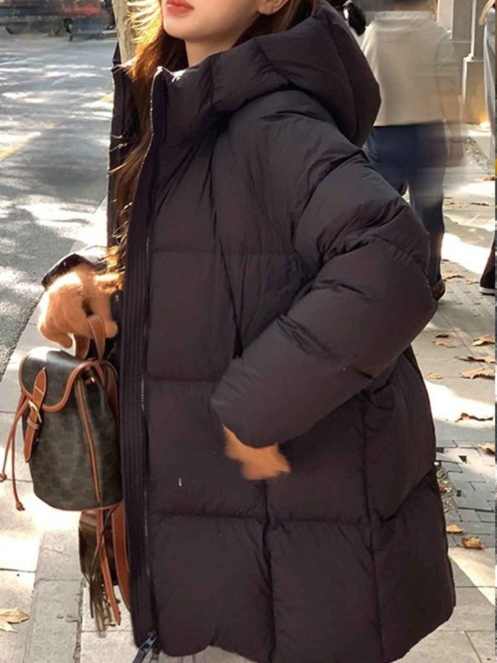 Natalie Classic Solid Color Winter Coat