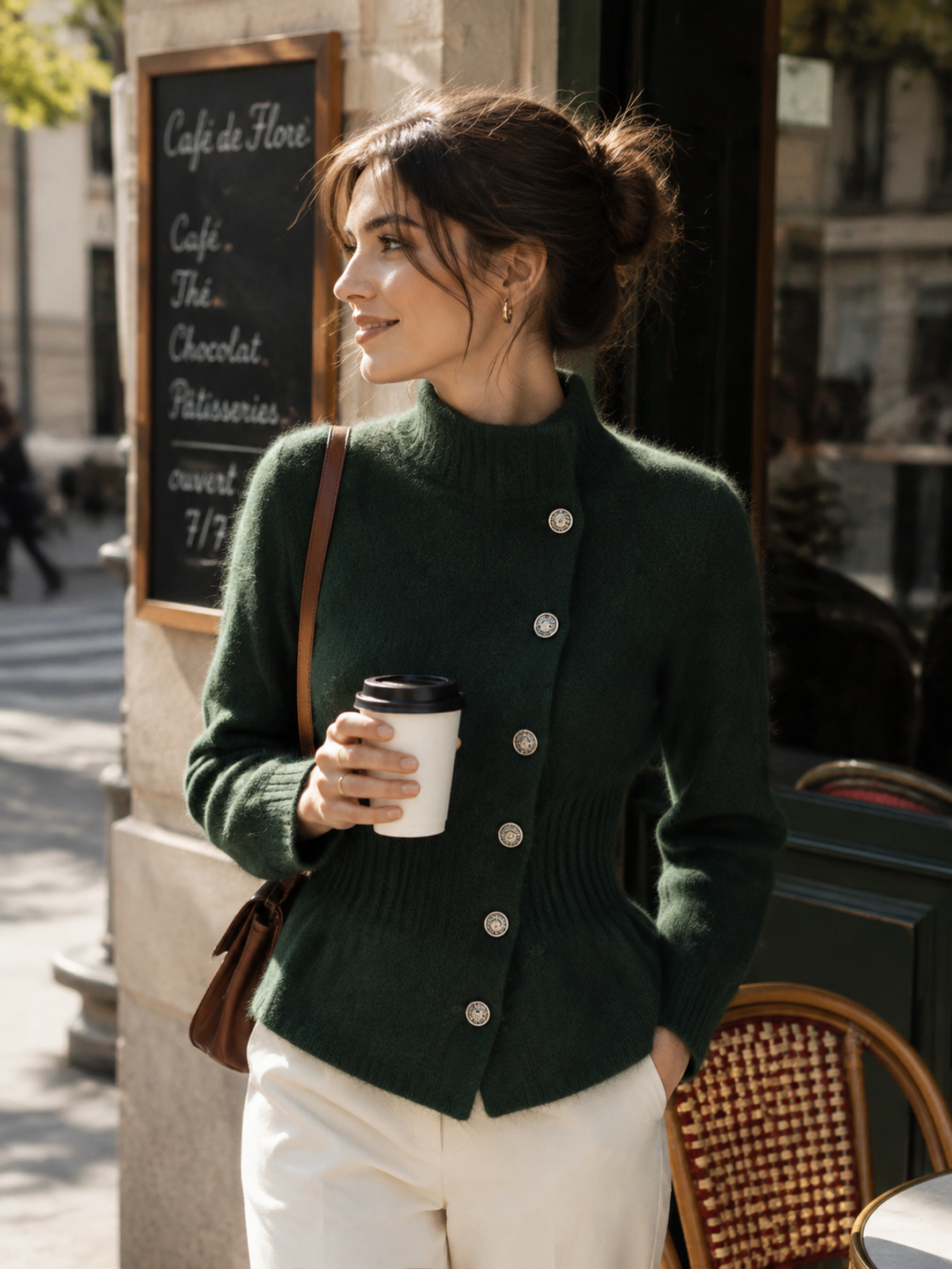 Valeria Slim Turtleneck Solid Color Pullover Knitted Top