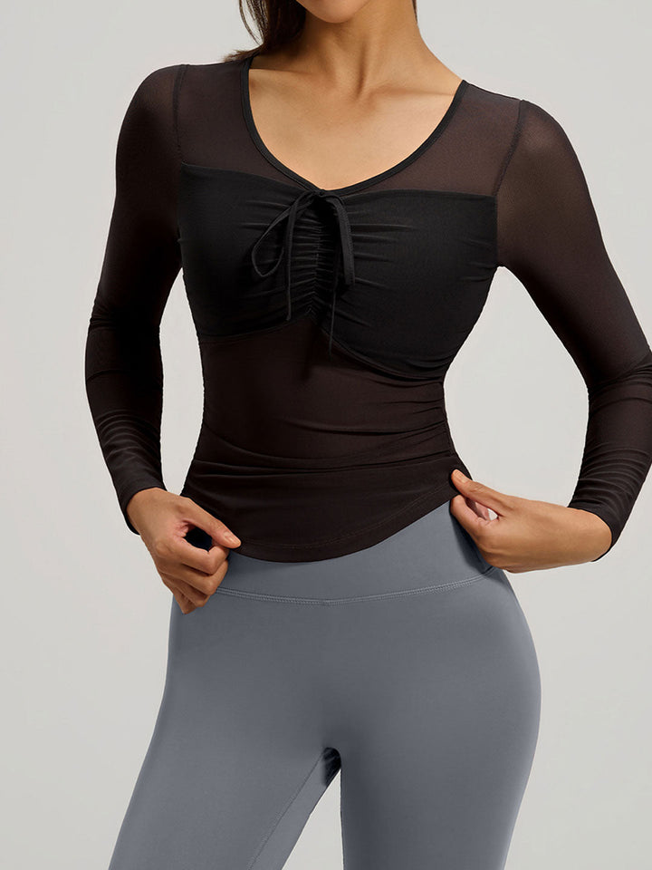 Slim Mesh Running Yoga Set