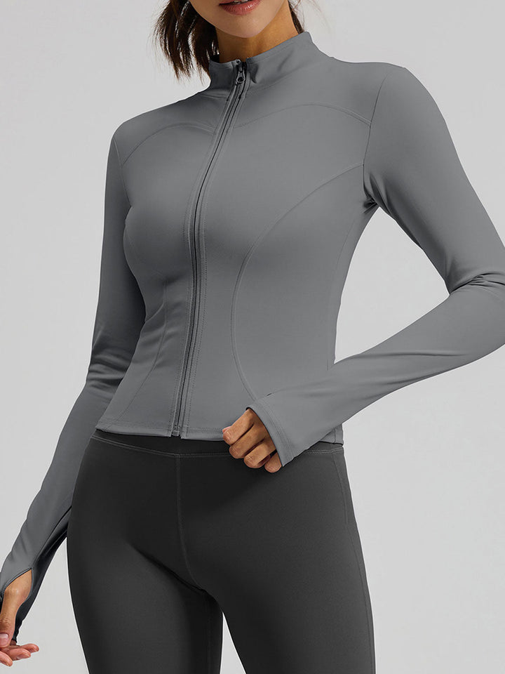 Classic Slim Fit Lightweight Yoga Athletic Jacket