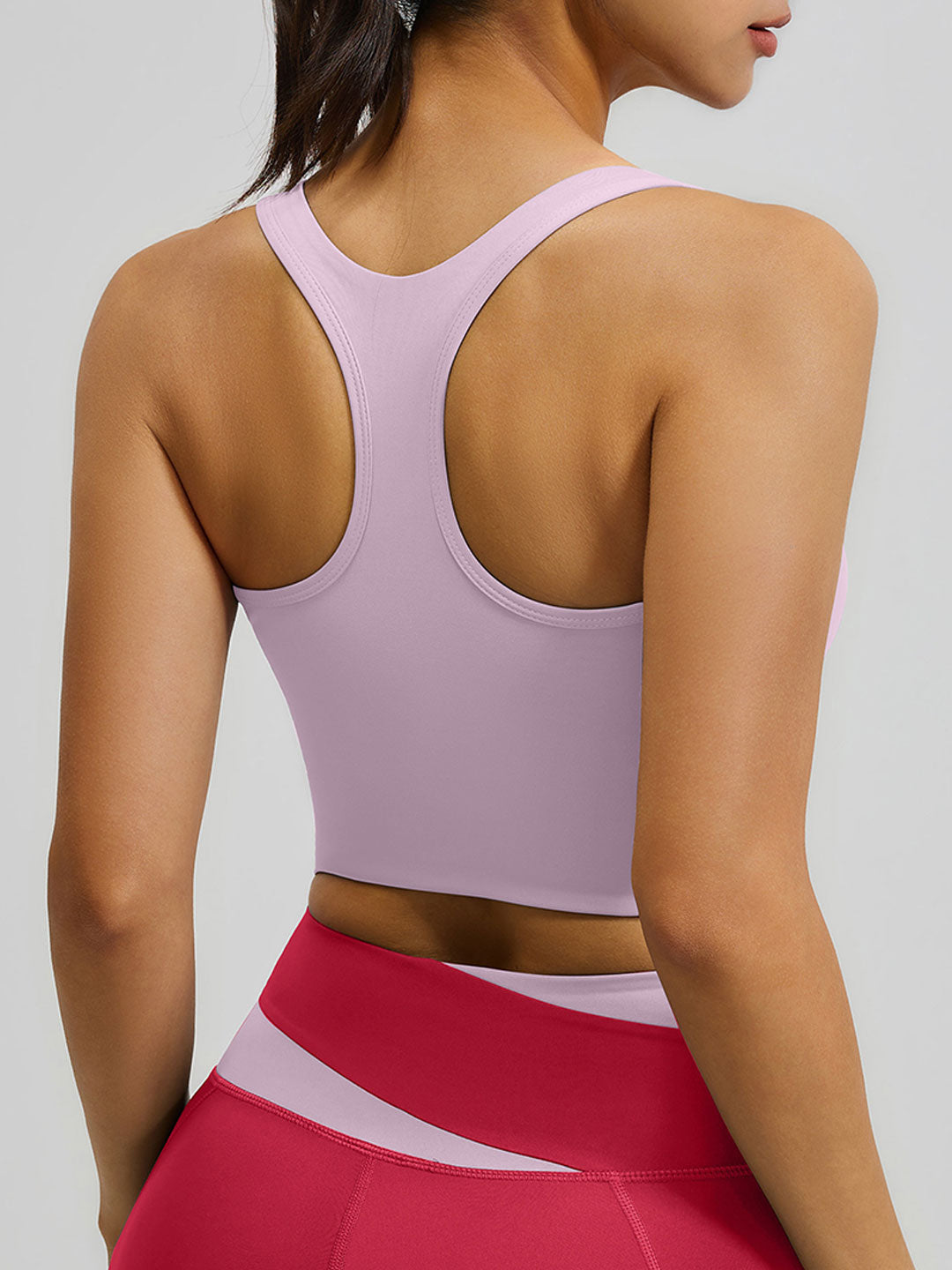 Color-Blocked Sports Yoga Bra