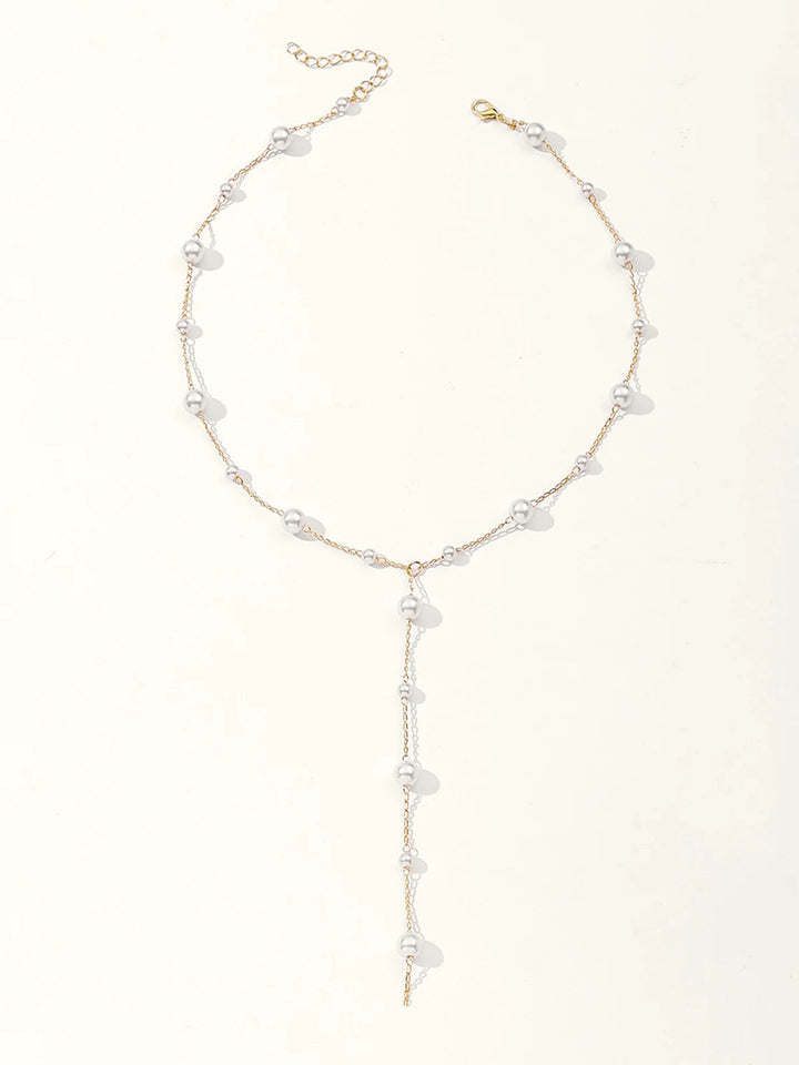 Pearl Drop Y-Necklace