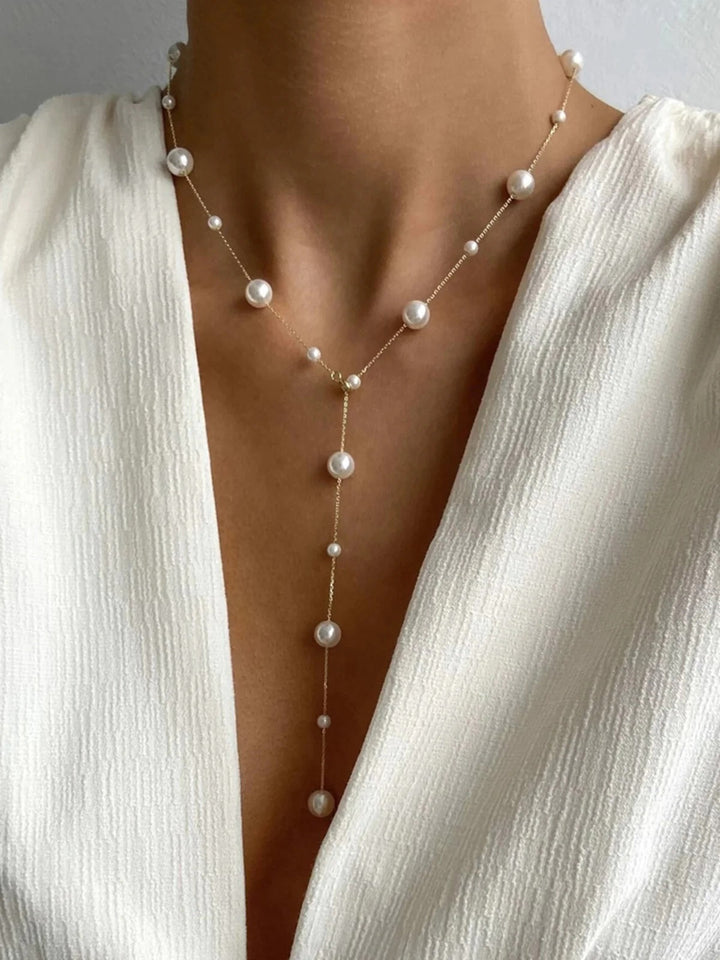 Pearl Drop Y-Necklace