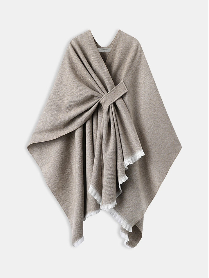 Faux Cashmere Cape