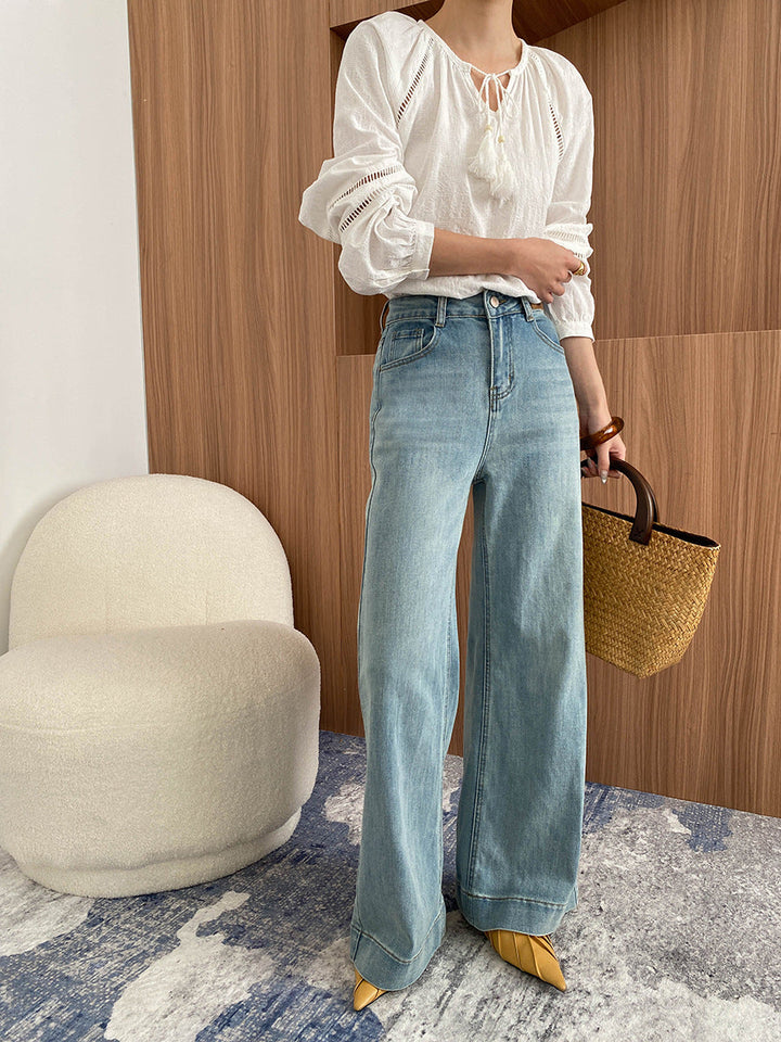 Sophie Loose High-Waisted Flared Wide-Leg Jeans