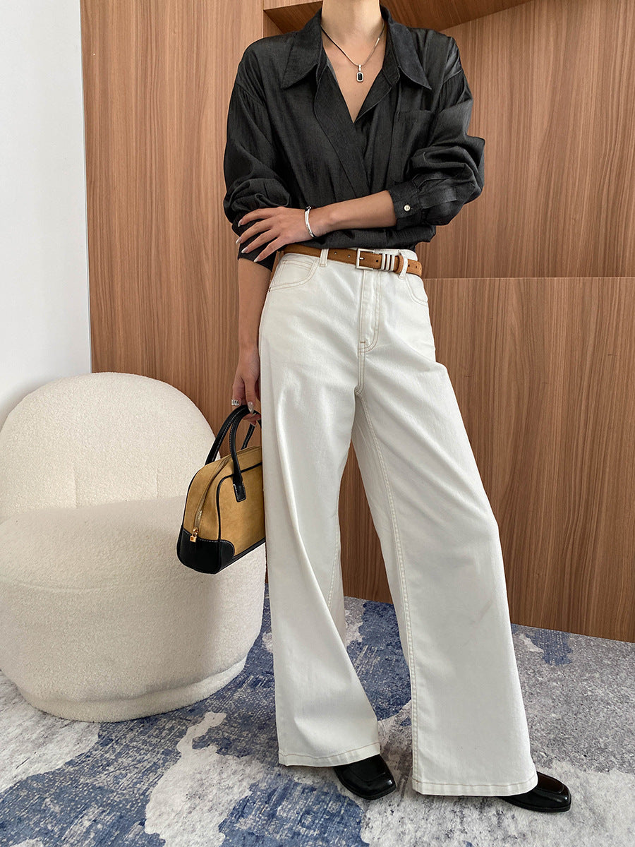 Sarah Classic High-Waisted Wide Leg Jeans