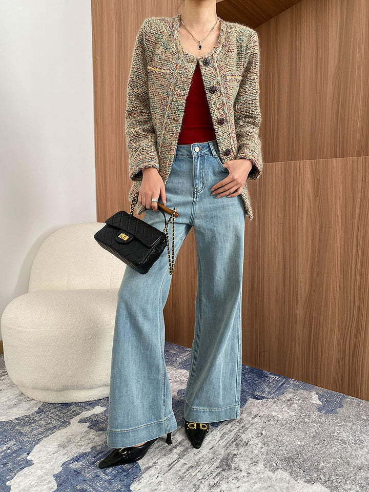 Sophie Loose High-Waisted Flared Wide-Leg Jeans