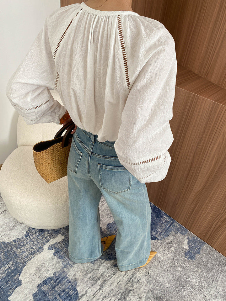 Sophie Loose High-Waisted Flared Wide-Leg Jeans