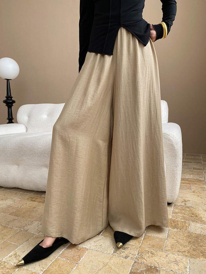 Charlotte Loose Linen Wide-Leg Pants