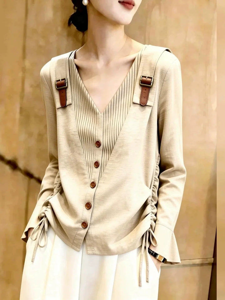 New Elegant Khaki Top