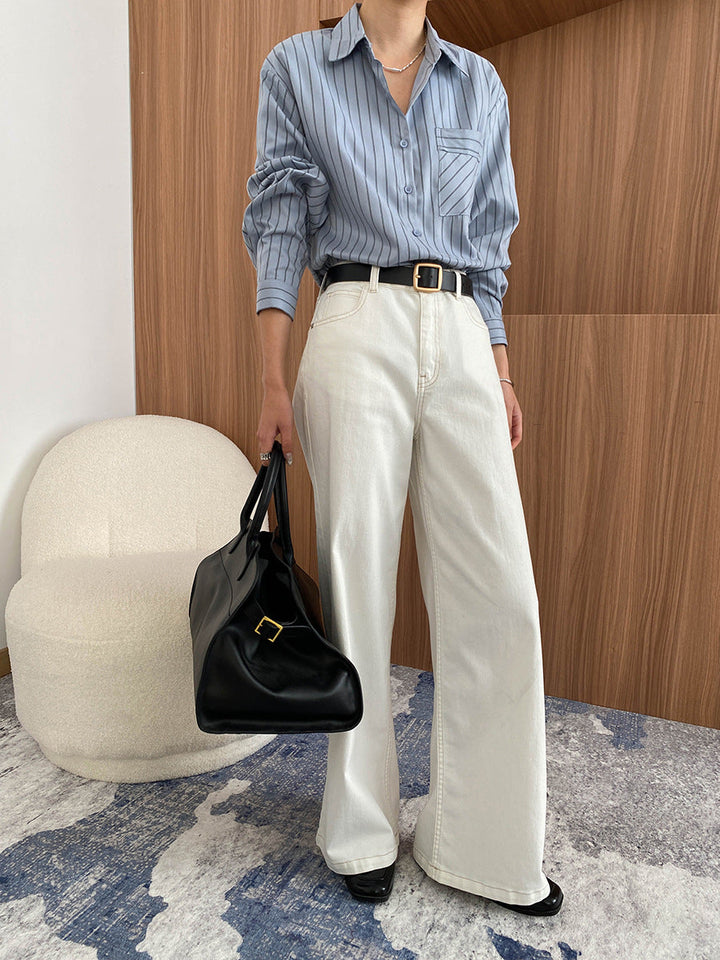 Sarah Classic High-Waisted Wide Leg Jeans