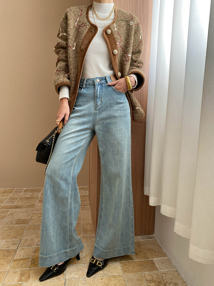 Sophie Loose High-Waisted Flared Wide-Leg Jeans