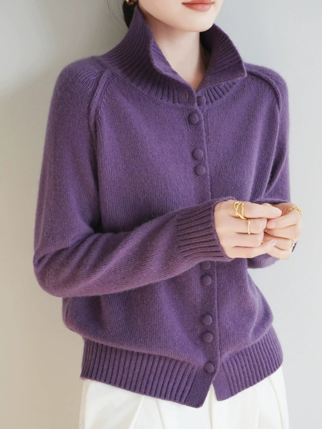 Hedy Pink Turtleneck Sweater