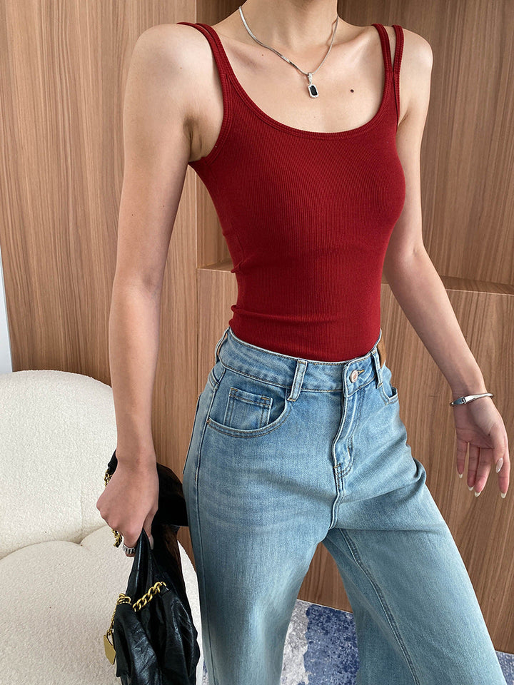 Molly Slim U-Neck Tank Top