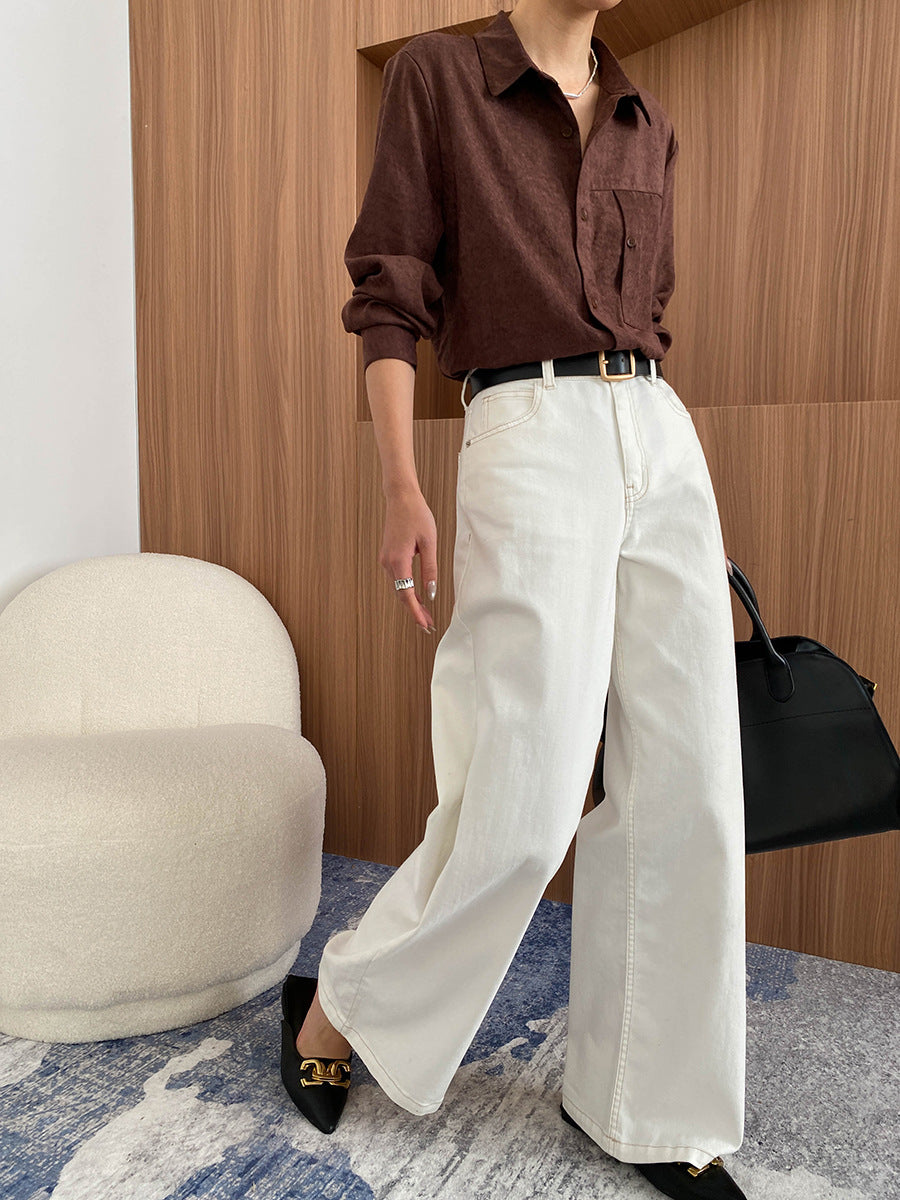 Sarah Classic High-Waisted Wide Leg Jeans