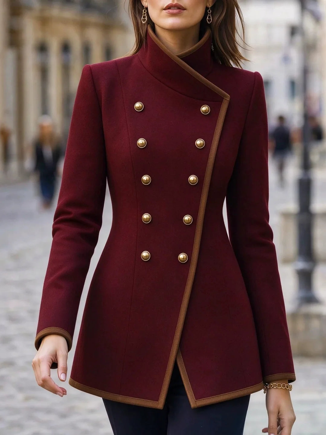Double-breasted Mid-length Coat