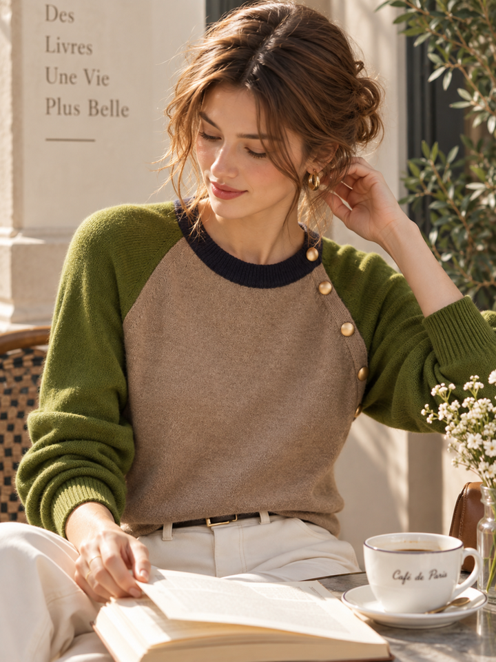 Ava Classic Crew Neck Knitted Sweater