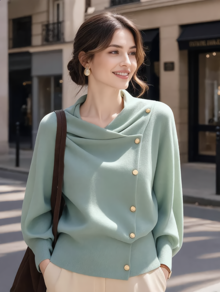 Brianna Loose Swing Solid Color Knitted Top