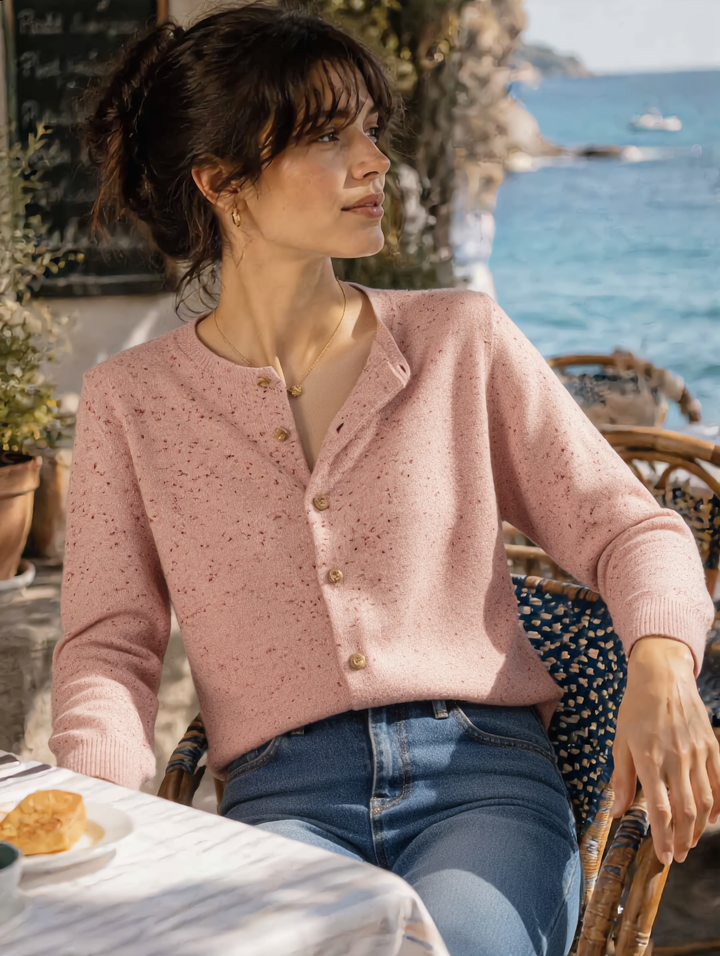 Olivia Casual  Crew Neck Knitted Cardigan