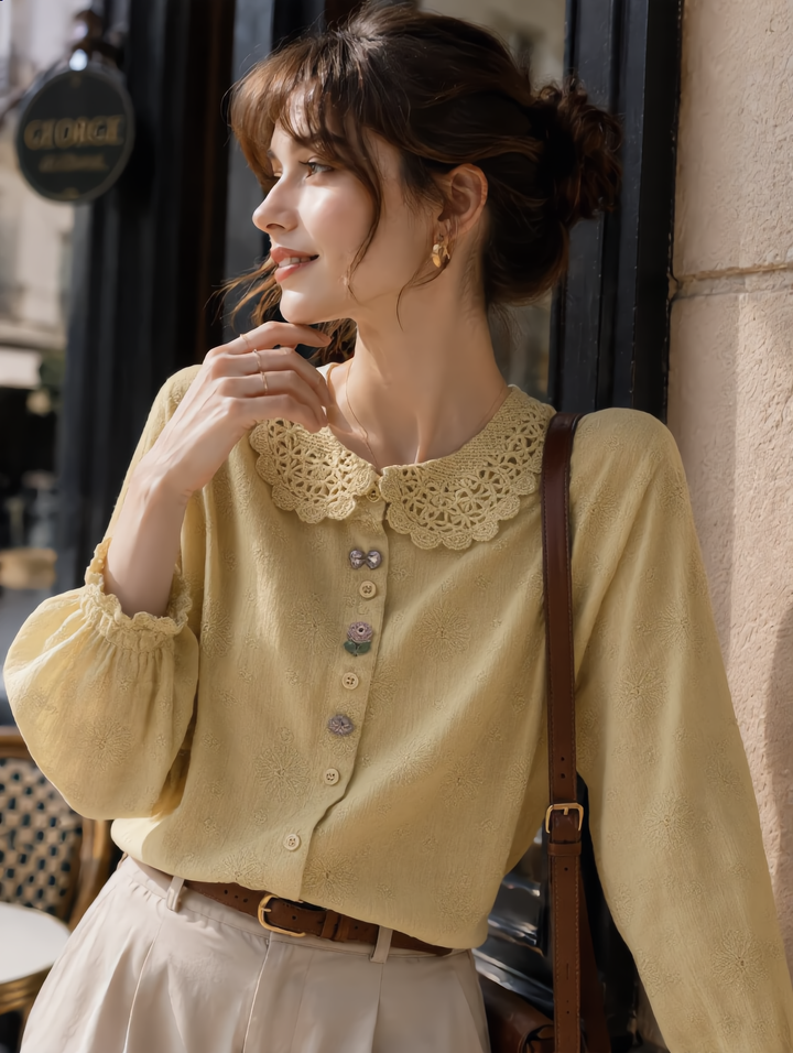 New Loose-fit Embroidered Shirt