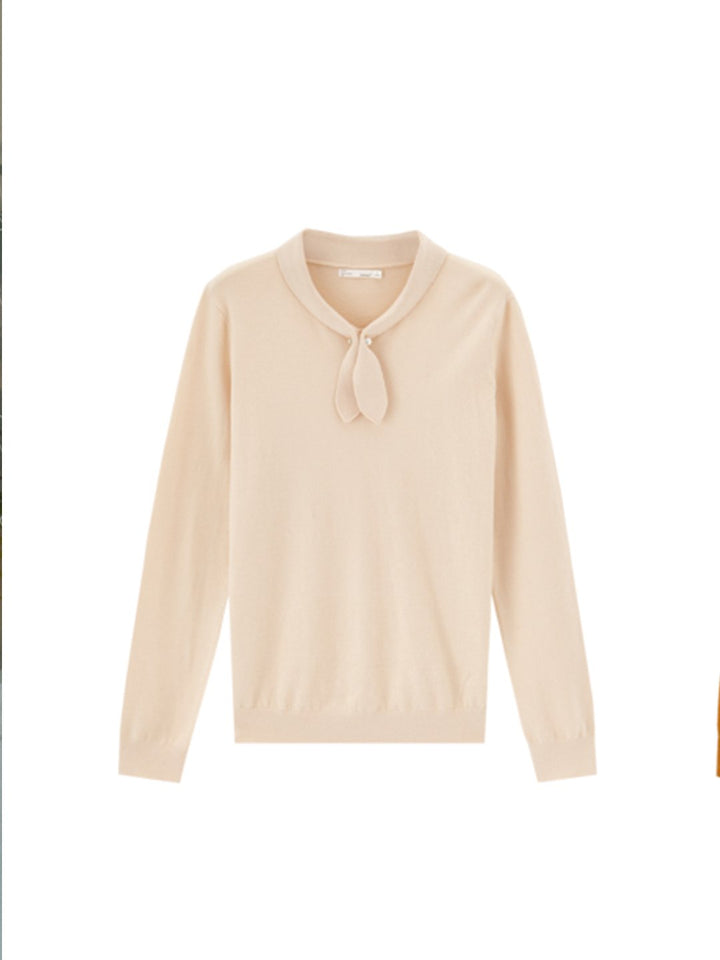 Adorable Vintage Rabbit Collar Knitted Top